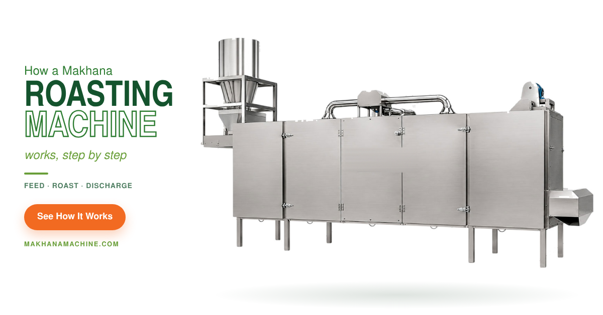 makhana roasting machine