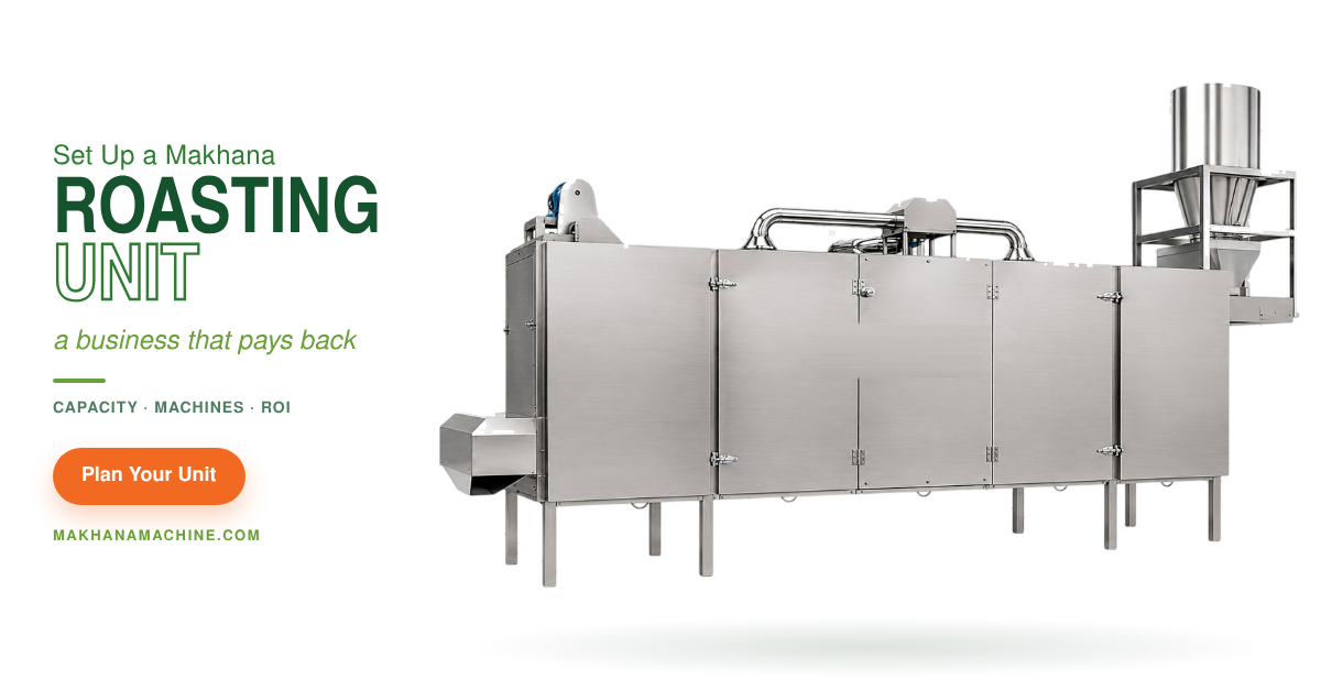 makhana roasting machine